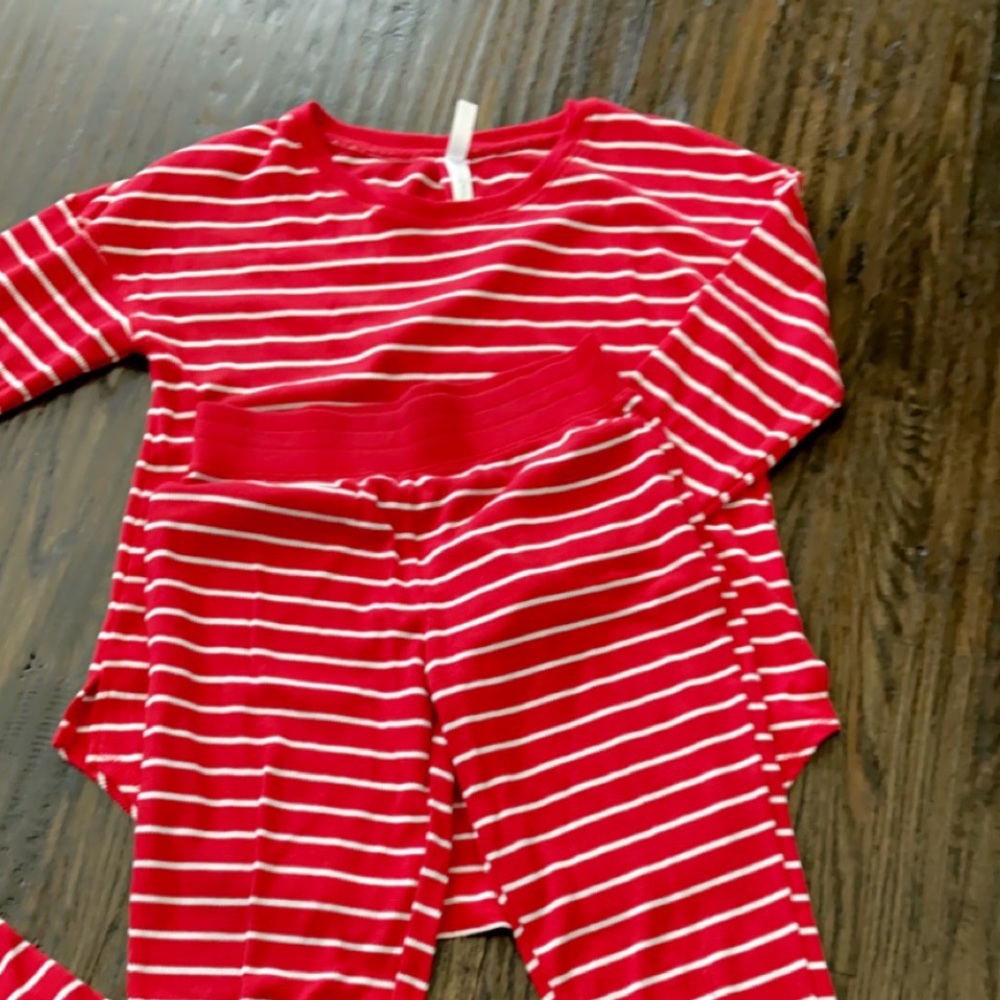 Stripped pajama set